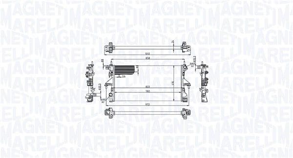 Radiator, racire motor MAGNETI MARELLI 350213215100