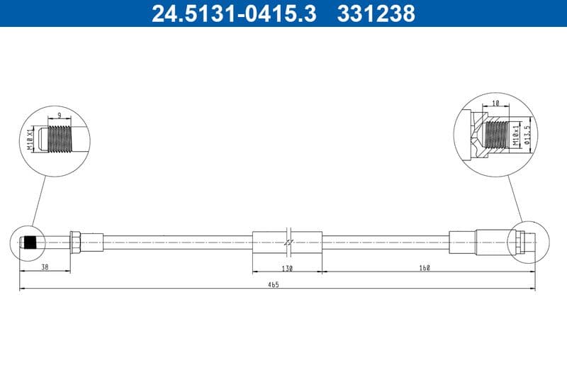 Furtun frana ATE 24.5131-0415.3
