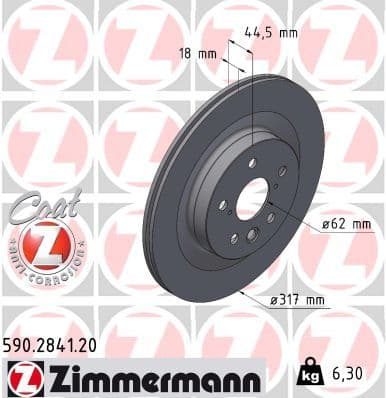 Disc frana ZIMMERMANN COAT Z 590.2841.20