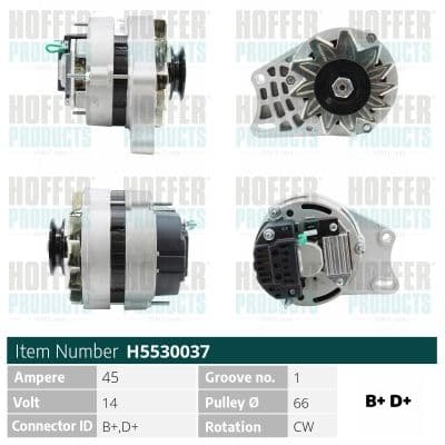Generator / Alternator MEAT & DORIA H5530037
