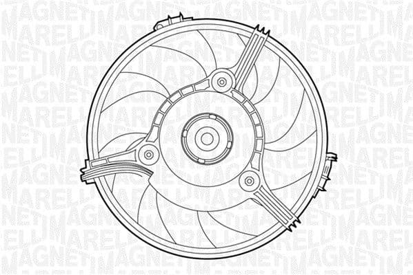 Ventilator, radiator MAGNETI MARELLI 069422263010