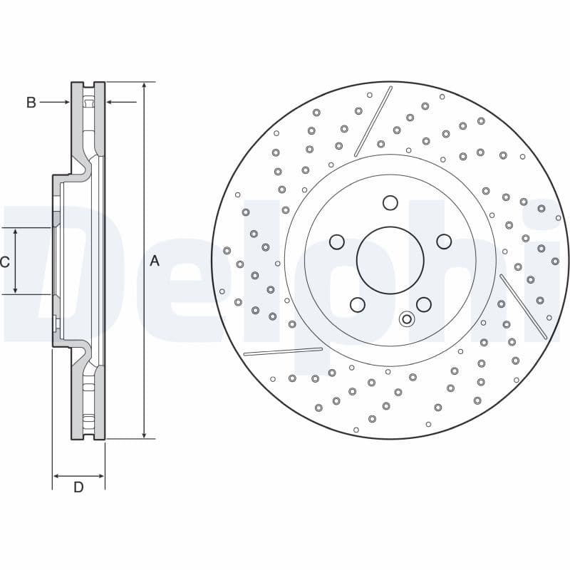 Disc frana DELPHI BG9229C