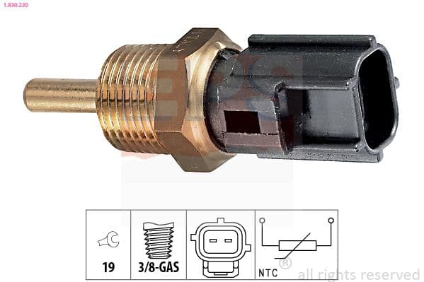 senzor,temperatura lichid de racire EPS Made in Italy - OE Equivalent 1.830.230