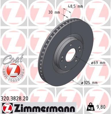 Disc frana ZIMMERMANN COAT Z 320.3828.20