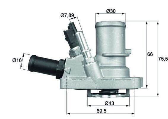 termostat,lichid racire MAHLE BEHR TI 144 88