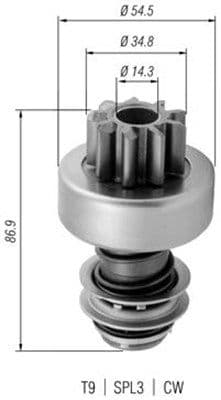 Pinion electromotor MAGNETI MARELLI 940113020380