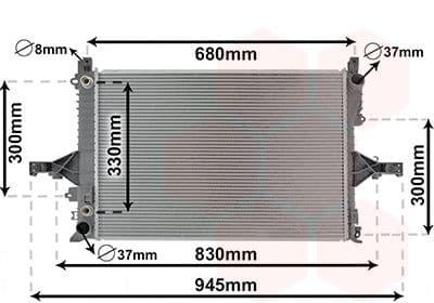 Radiator, racire motor VAN WEZEL 59002115