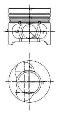 Piston KOLBENSCHMIDT 40465610