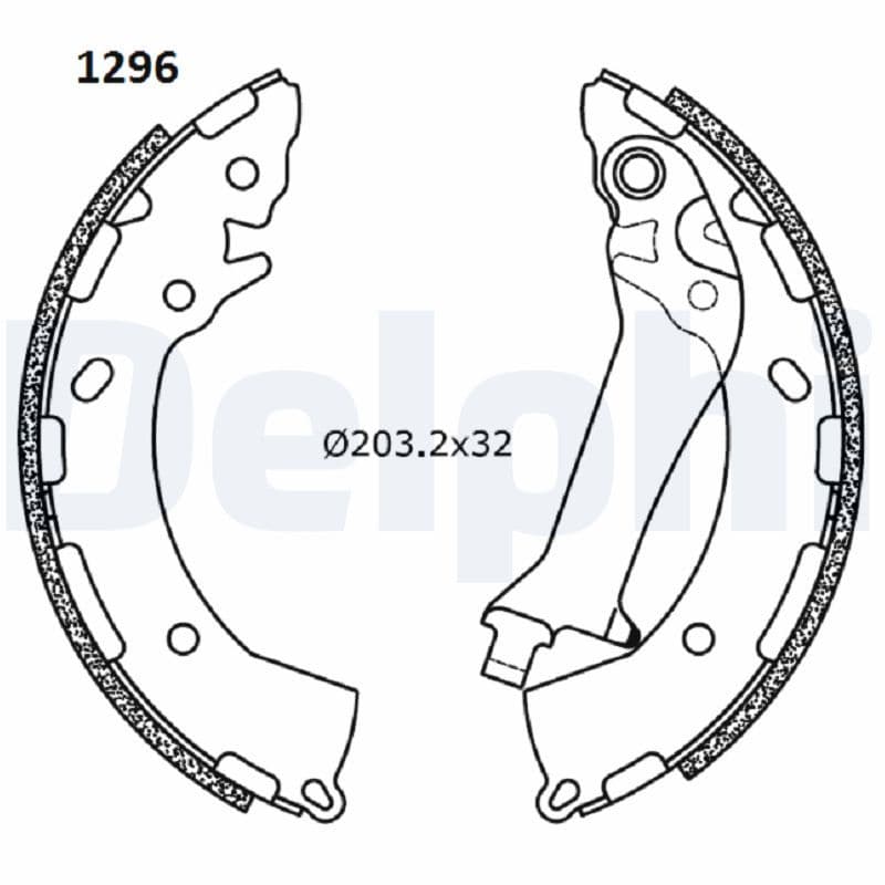 Set saboti frana DELPHI LS2180