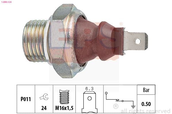 Senzor presiune ulei EPS Made in Italy - OE Equivalent 1.800.124