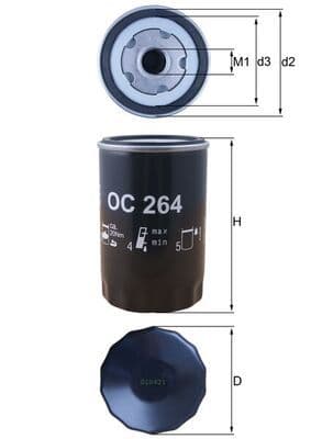 Filtru ulei MAHLE OC 264