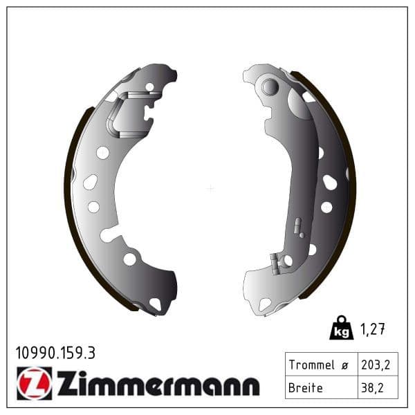 Set saboti frana ZIMMERMANN 10990.159.3
