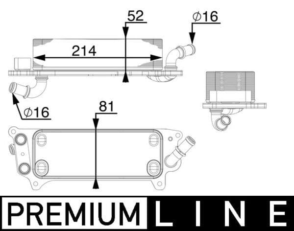 Radiator racire ulei, cutie de viteze automata MAHLE BEHR *** PREMIUM LINE *** CLC 77 000P