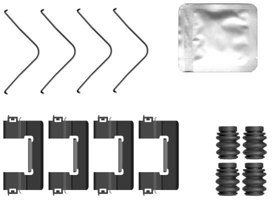 Set accesorii, placute frana TEXTAR 82560600