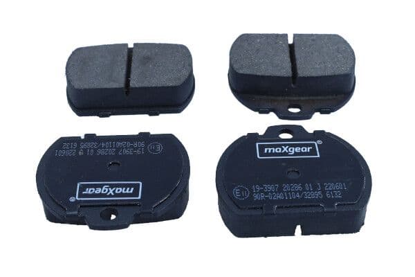 set placute frana,frana disc MAXGEAR 19-3907