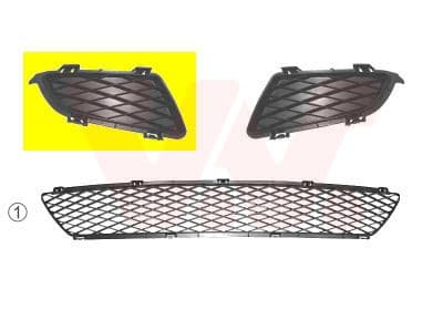 Grila ventilatie, bara protectie VAN WEZEL 2754592