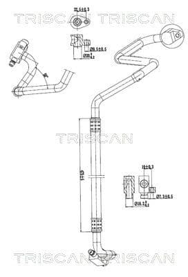conducta presiune variabila,aer conditionat TRISCAN 9010 28083