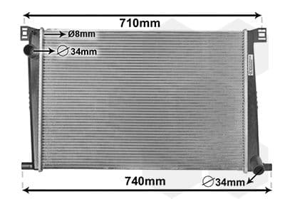 Radiator, racire motor VAN WEZEL 06002356