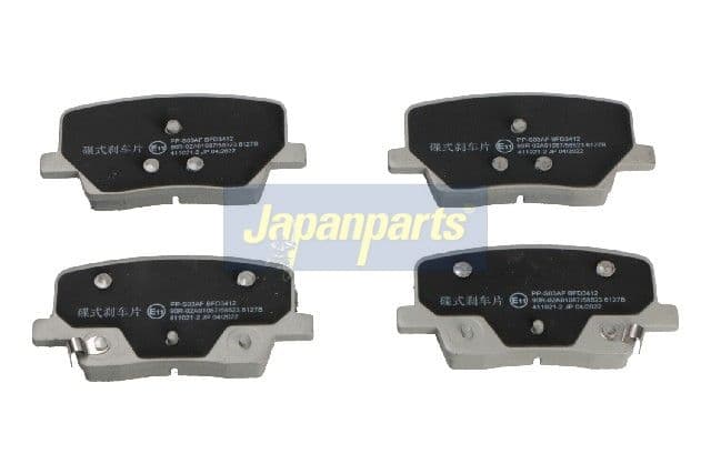 set placute frana,frana disc JAPANPARTS PP-S03AF