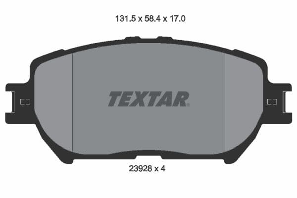 set placute frana,frana disc TEXTAR 2392801