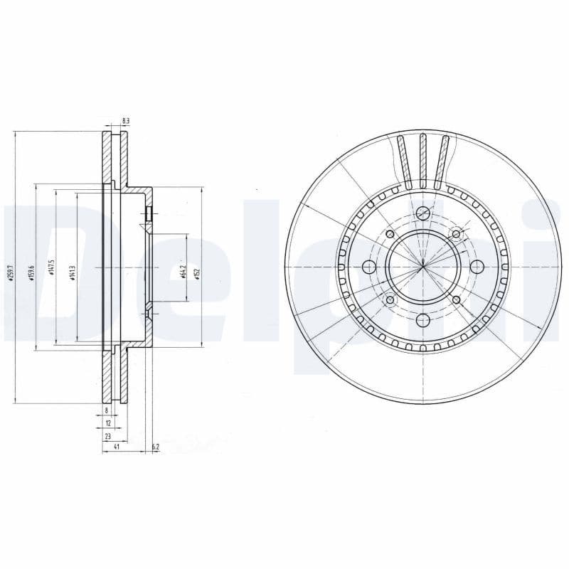 Disc frana DELPHI BG2814