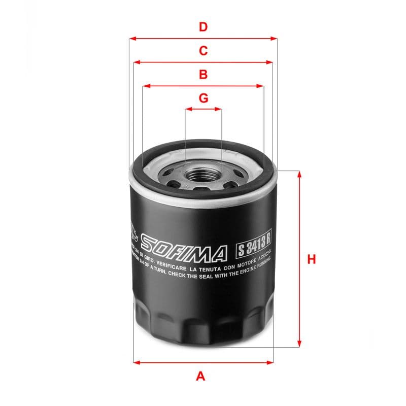 Filtru ulei SOFIMA S 3413 R