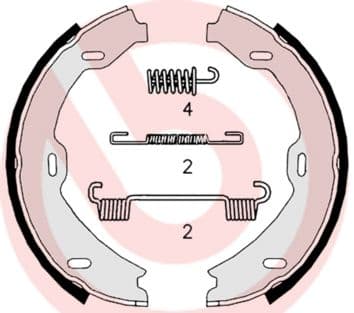 Set saboti frana, frana de mana BREMBO ESSENTIAL LINE S 50 518