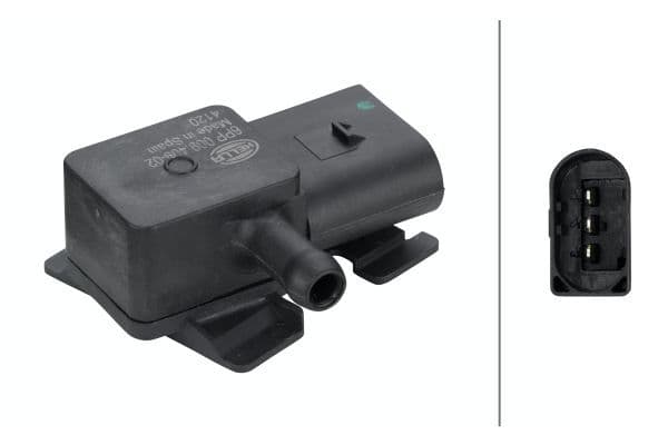 Senzor, presiune gaze evacuare HELLA 6PP 009 409-021
