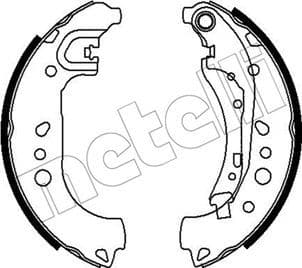 Set saboti frana METELLI 53-0718