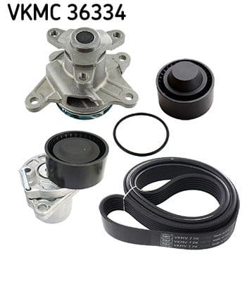Pompa apa + Set curea transmisie cu caneluri SKF VKMC 36334