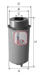 filtru combustibil SOFIMA S 4464 NR