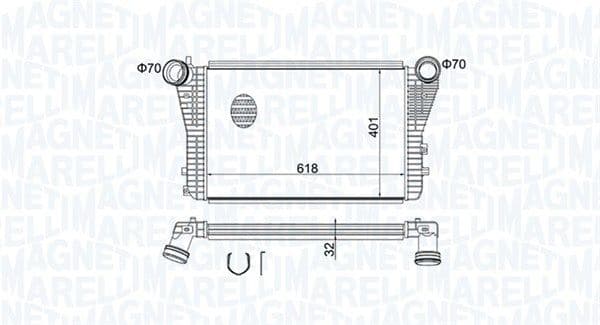 Intercooler, compresor MAGNETI MARELLI 351319204030