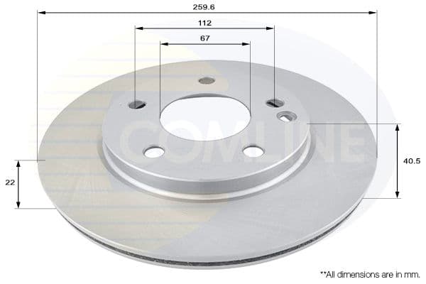 Disc frana COMLINE ADC1605V