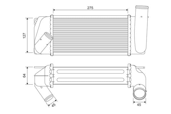 Intercooler, compresor VALEO 822905