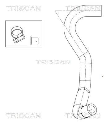 Furtun hidraulic, sistem de directie TRISCAN 8516 11023