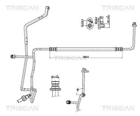 conducta presiune variabila,aer conditionat TRISCAN 9010 29033