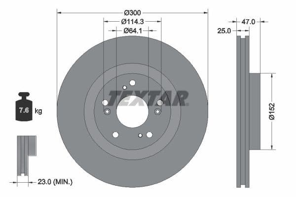 Disc frana TEXTAR PRO 92177903