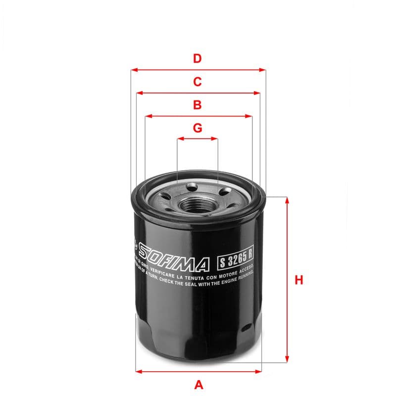 Filtru ulei SOFIMA S 3265 R