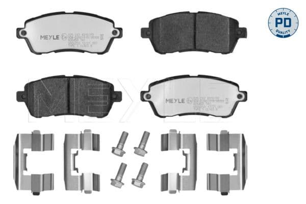 set placute frana,frana disc MEYLE -PD: Advanced performance and design. 025 242 8316/PD