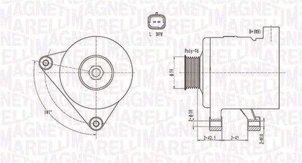 Generator / Alternator MAGNETI MARELLI 063731498010