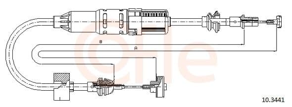 Cablu ambreiaj COFLE 10.3441