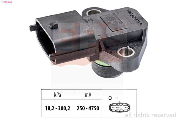 senzor presiune aer EPS Made in Italy - OE Equivalent 1.993.345