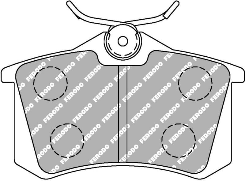 set placute frana,frana disc FERODO FDS541