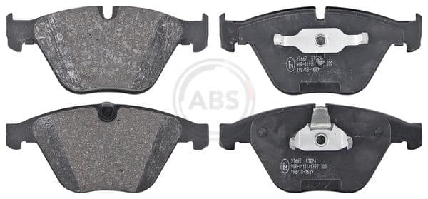 set placute frana,frana disc ABS 37667