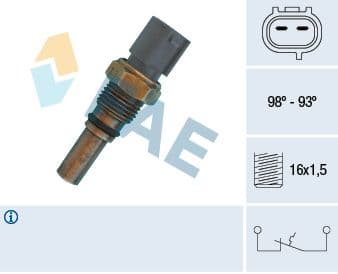 Comutator temperatura, ventilator radiator FAE 36550