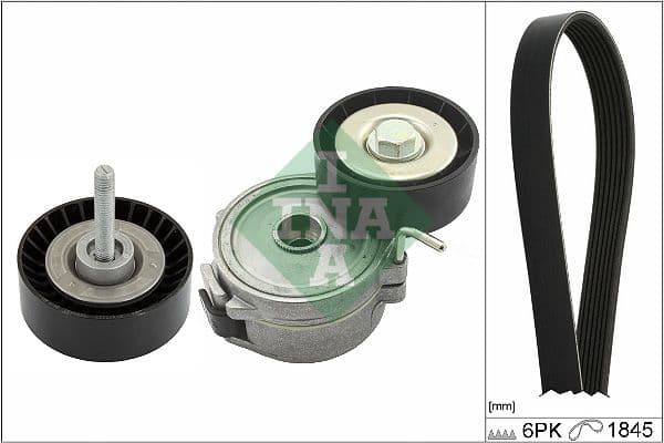 Set curea transmisie cu caneluri Schaeffler INA 529 0395 10