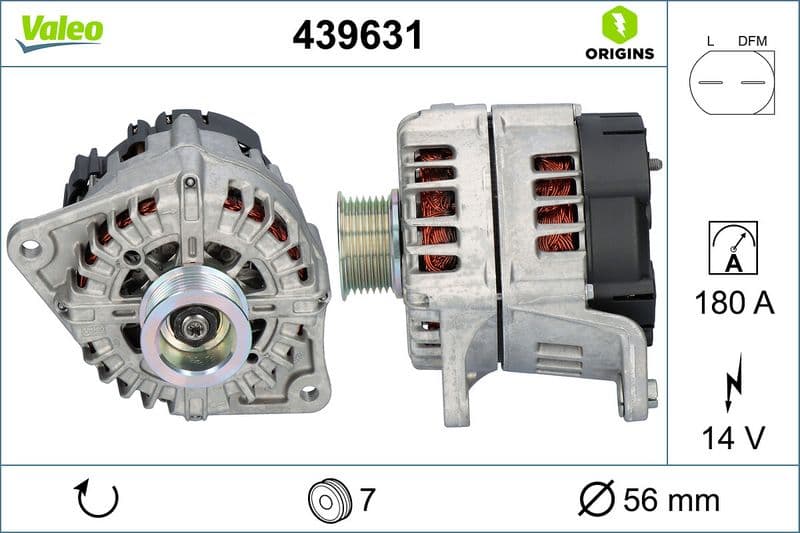 Generator / Alternator VALEO 439631