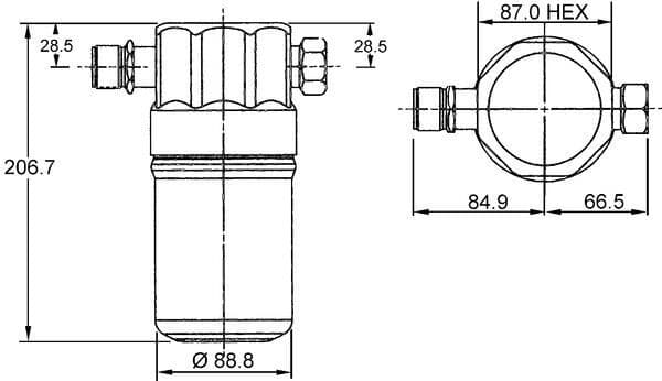uscator,aer conditionat MAHLE BEHR AD 36 000S