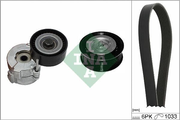 Set curea transmisie cu caneluri Schaeffler INA 529 0418 10