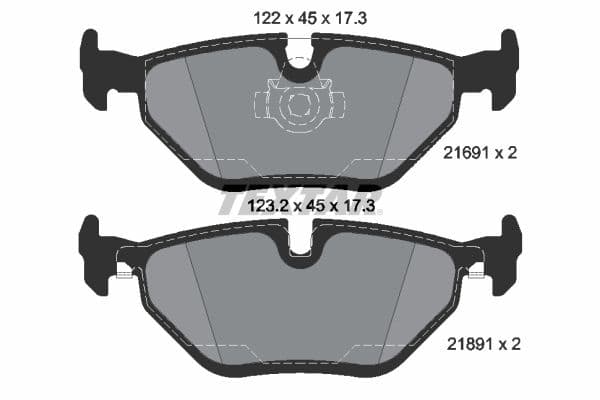 set placute frana,frana disc TEXTAR Q+ 2169103